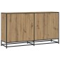 vidaXL Πλαϊνό γραφείο Artisan Δρυς 134 x 35 x 76 εκ.