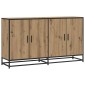 vidaXL Πλαϊνό γραφείο Artisan Δρυς 134 x 35 x 76 εκ.