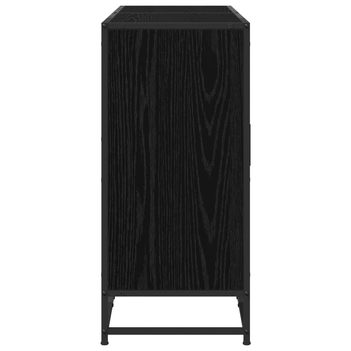 vidaXL Πλαϊνό γραφείο Μαύρη Δρυς 134 x 35 x 76 εκ. Επεξεργασμένο Ξύλο