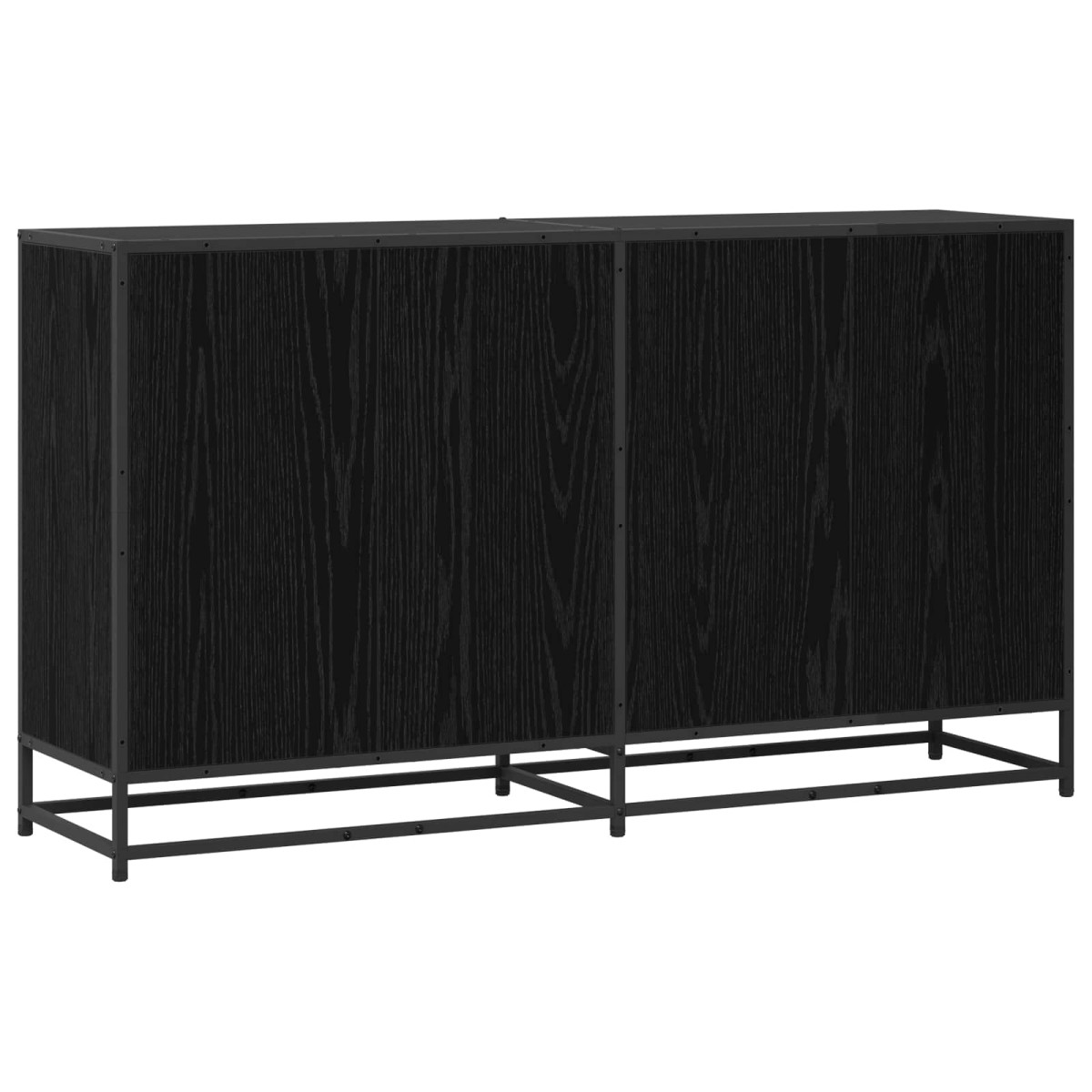 vidaXL Πλαϊνό γραφείο Μαύρη Δρυς 134 x 35 x 76 εκ. Επεξεργασμένο Ξύλο