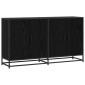 vidaXL Πλαϊνό γραφείο Μαύρη Δρυς 134 x 35 x 76 εκ. Επεξεργασμένο Ξύλο