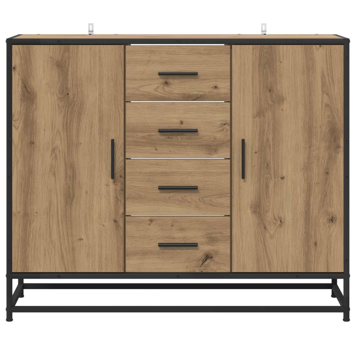 vidaXL Πλαϊνό γραφείο Artisan Δρυς 92 x 35 x 76 εκ. Επεξεργασμένο Ξύλο