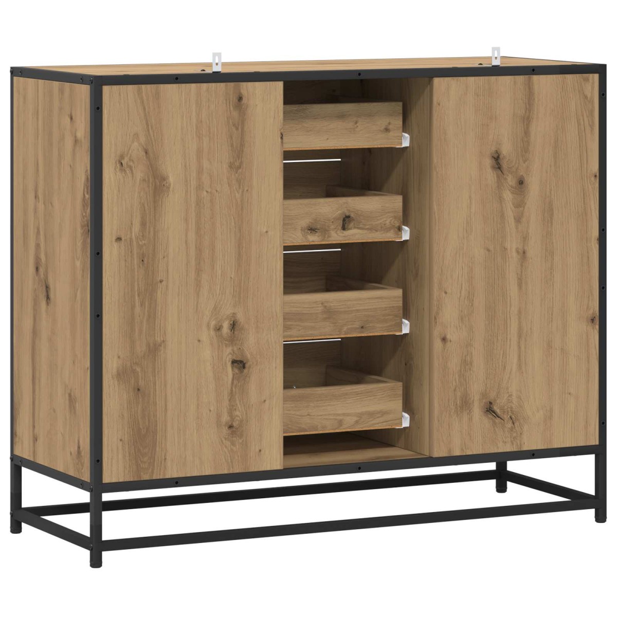 vidaXL Πλαϊνό γραφείο Artisan Δρυς 92 x 35 x 76 εκ. Επεξεργασμένο Ξύλο