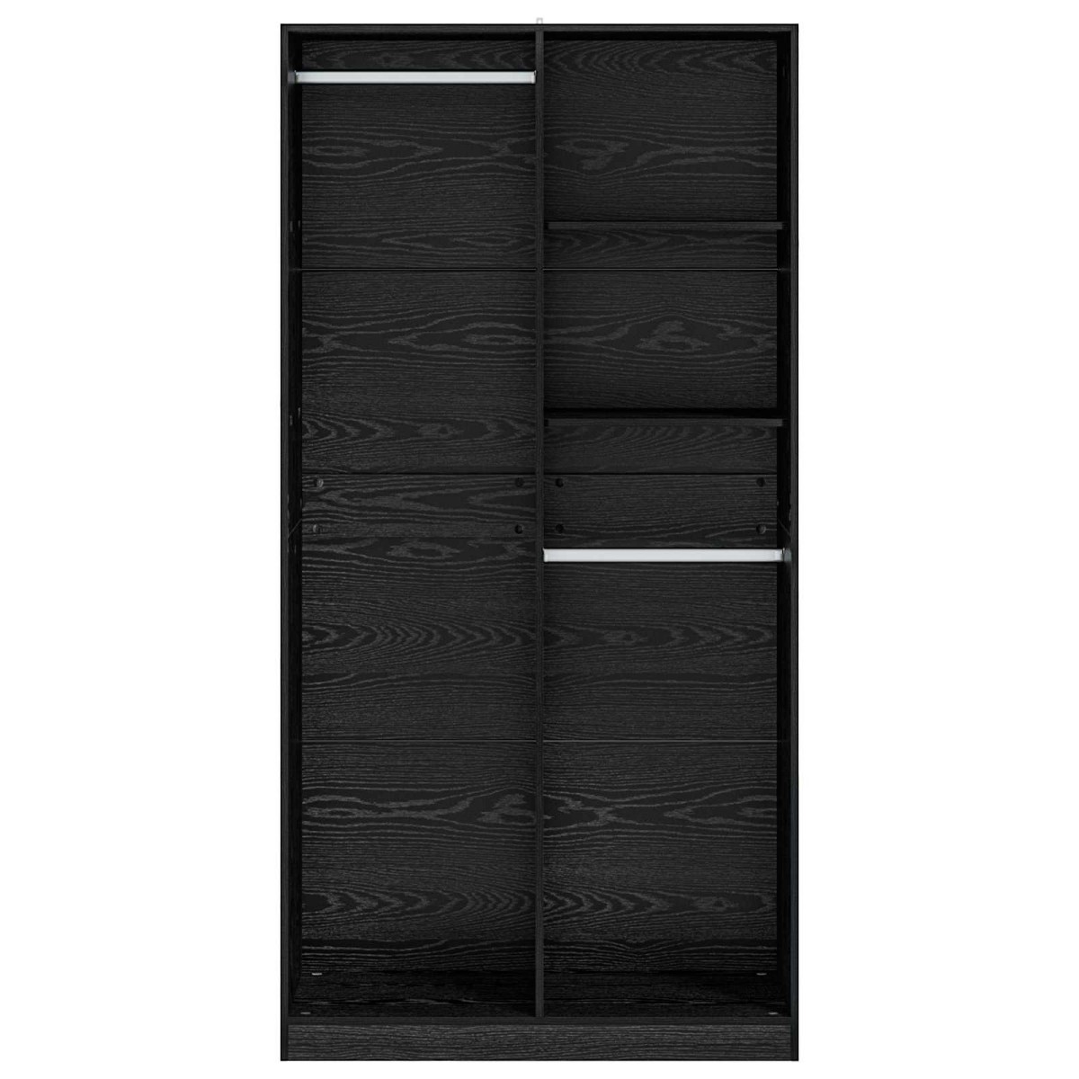 vidaXL Ντουλάπι Μαύρη δρυς 100 x 50 x 200 cm Επεξεργασμένο Ξύλο