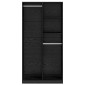 vidaXL Ντουλάπι Μαύρη δρυς 100 x 50 x 200 cm Επεξεργασμένο Ξύλο