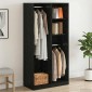 vidaXL Ντουλάπι Μαύρη δρυς 100 x 50 x 200 cm Επεξεργασμένο Ξύλο