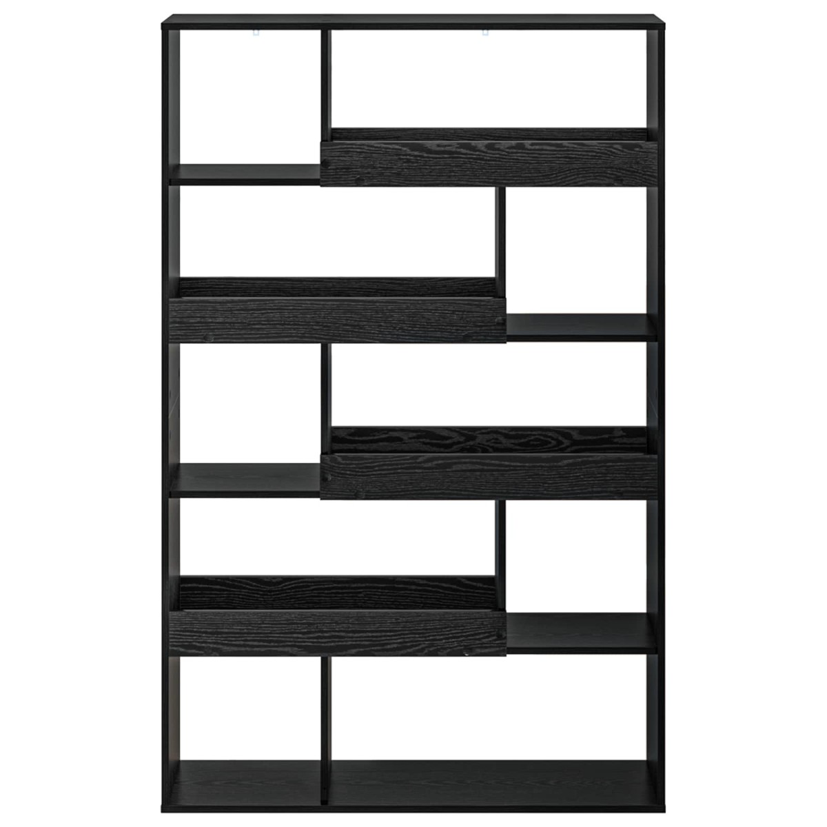 vidaXL Ράφι βιβλίων 100 x 33 x 156,5 εκ Επεξεργασμένο Ξύλο Μαύρη δρυς