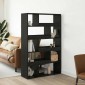 vidaXL Ράφι βιβλίων 100 x 33 x 156,5 εκ Επεξεργασμένο Ξύλο Μαύρη δρυς
