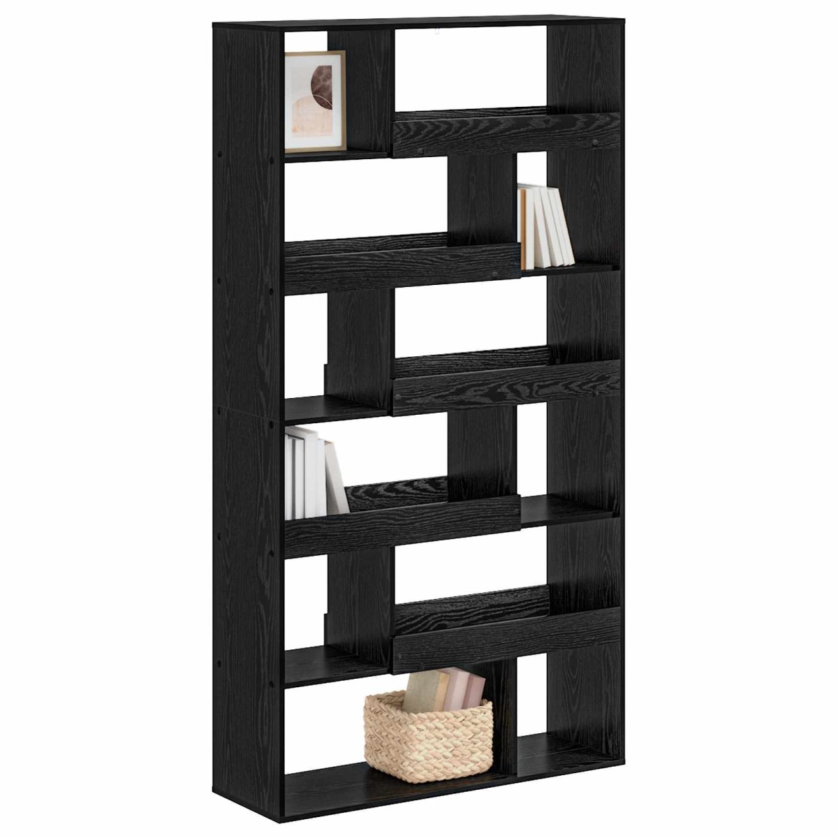 vidaXL Ράφι βιβλίων 100 x 33 x 156,5 εκ Επεξεργασμένο Ξύλο Μαύρη δρυς