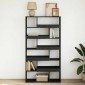 vidaXL Ράφι βιβλίων 100 x 33 x 156,5 εκ Επεξεργασμένο Ξύλο Μαύρη δρυς