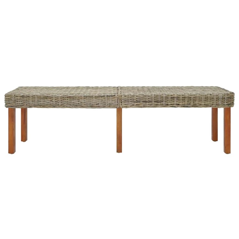 vidaXL παγκάκι Φυσικό 160 x 35 x 45 cm Στερεό ξύλο μάνγκο