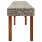 vidaXL παγκάκι Φυσικό 160 x 35 x 45 cm Στερεό ξύλο μάνγκο