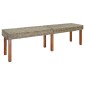 vidaXL παγκάκι Φυσικό 160 x 35 x 45 cm Στερεό ξύλο μάνγκο
