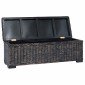 vidaXL Κουτί αποθήκευσης Μαύρο 110 x 35 x 45 cm