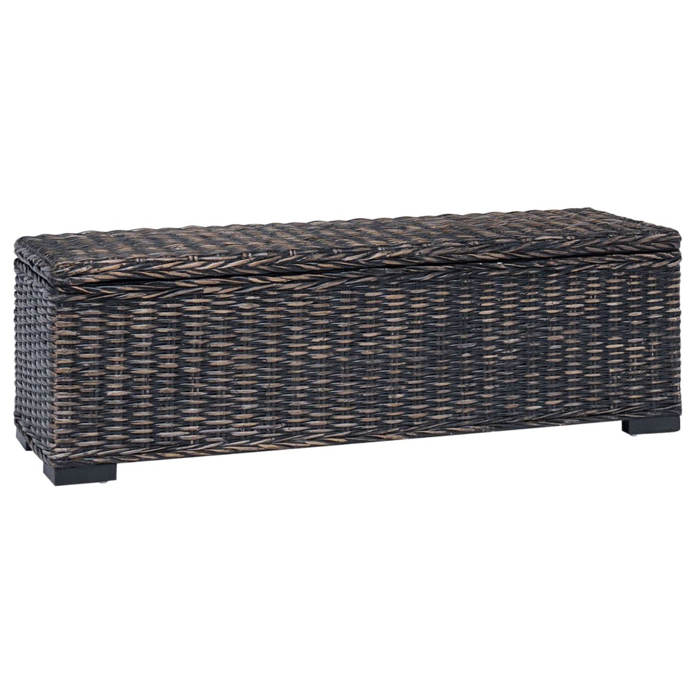 vidaXL Κουτί αποθήκευσης Μαύρο 110 x 35 x 45 cm