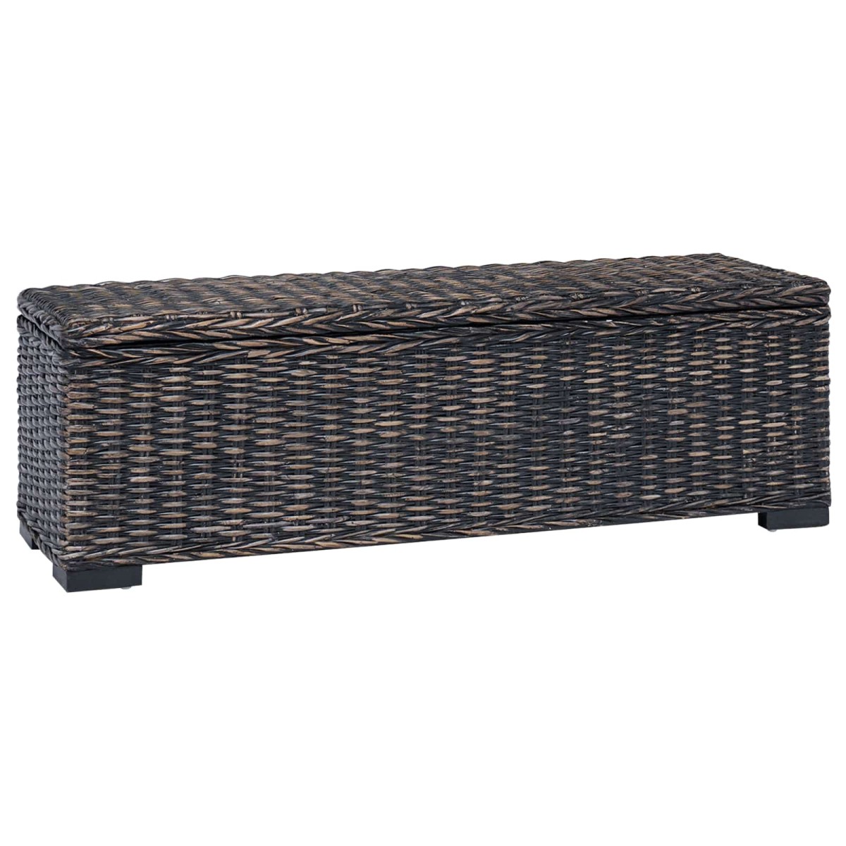vidaXL Κουτί αποθήκευσης Μαύρο 110 x 35 x 45 cm