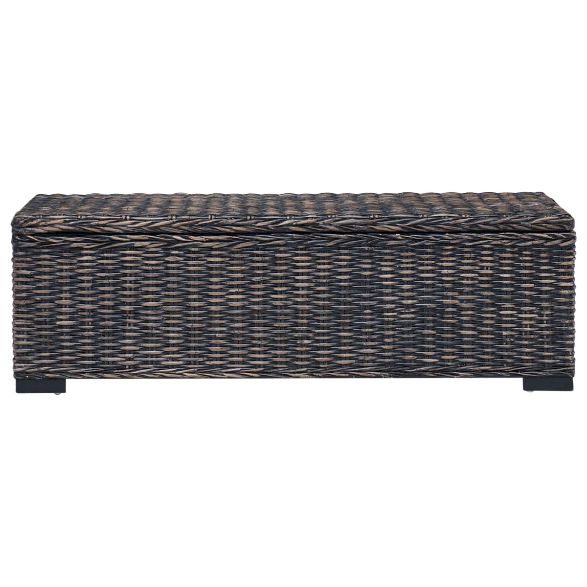 vidaXL Κουτί αποθήκευσης Μαύρο 110 x 35 x 45 cm