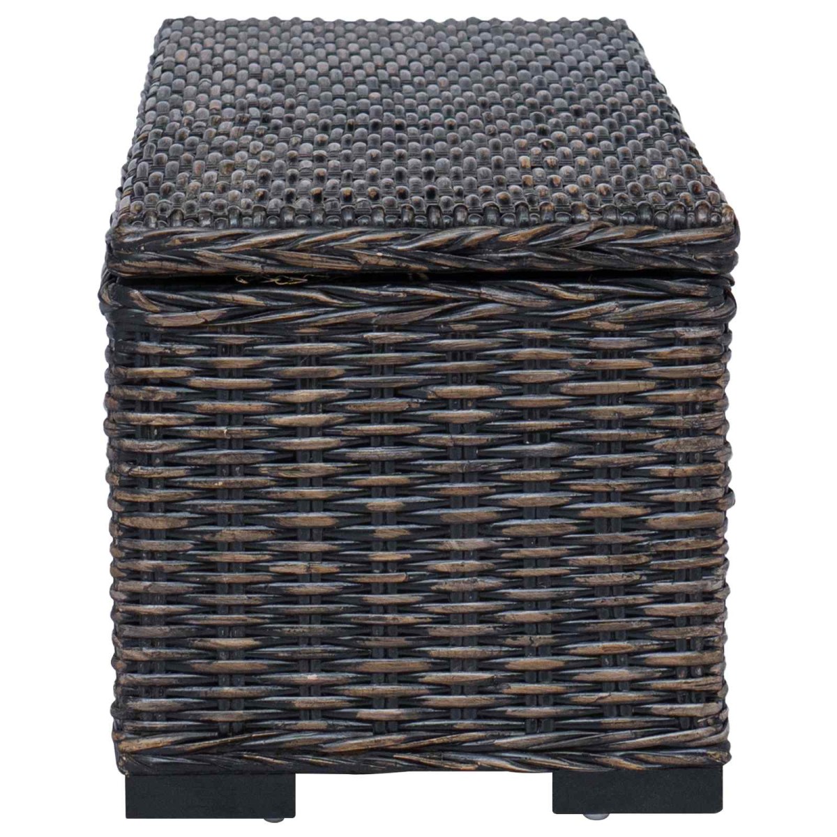 vidaXL Κουτί αποθήκευσης Μαύρο 110 x 35 x 45 cm