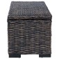 vidaXL Κουτί αποθήκευσης Μαύρο 110 x 35 x 45 cm