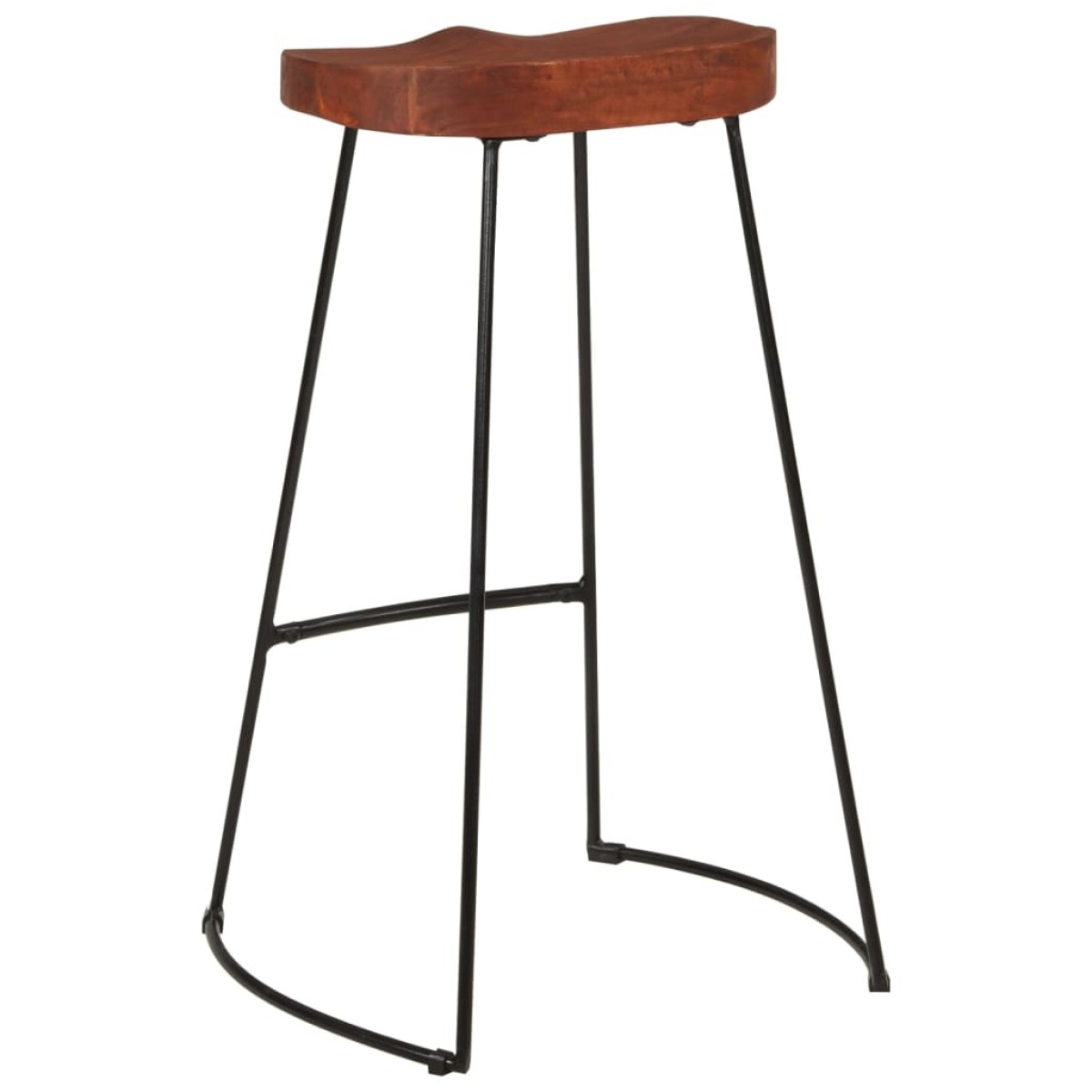 vidaXL Σκαμπό Μπαρ Gavin 2 τεμ. 50x40x78 εκ. από Μασίφ Ξύλο Μάνγκο