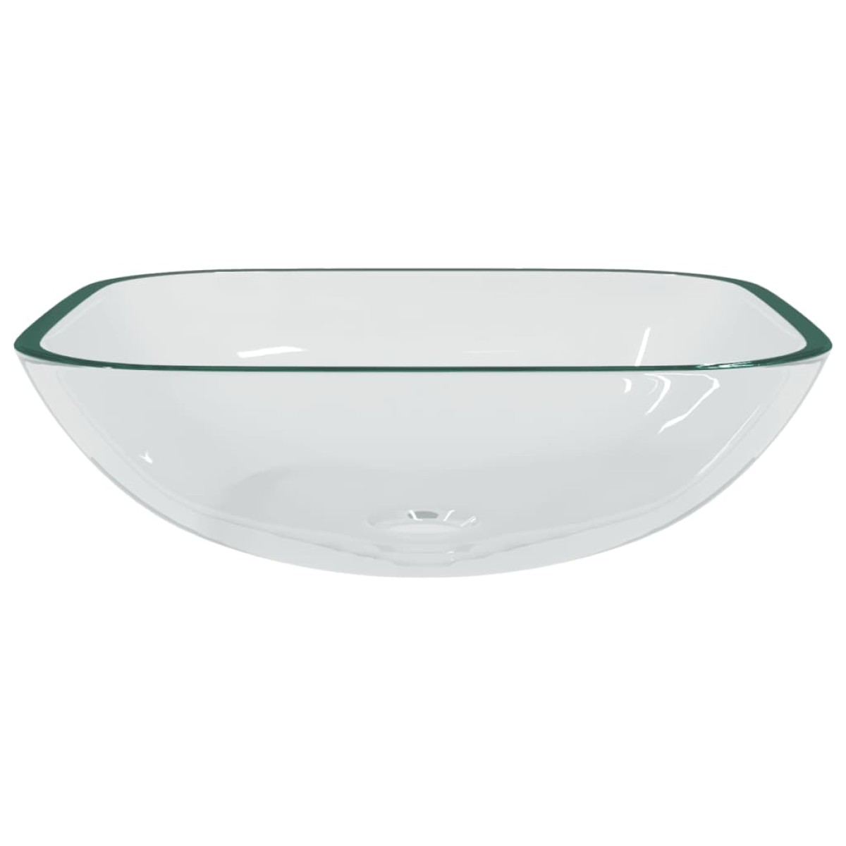 vidaXL Νιπτήρας Διάφανος 42 x 42 x 14 εκ. Γυάλινος