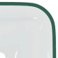 vidaXL Νιπτήρας Διάφανος 42 x 42 x 14 εκ. Γυάλινος