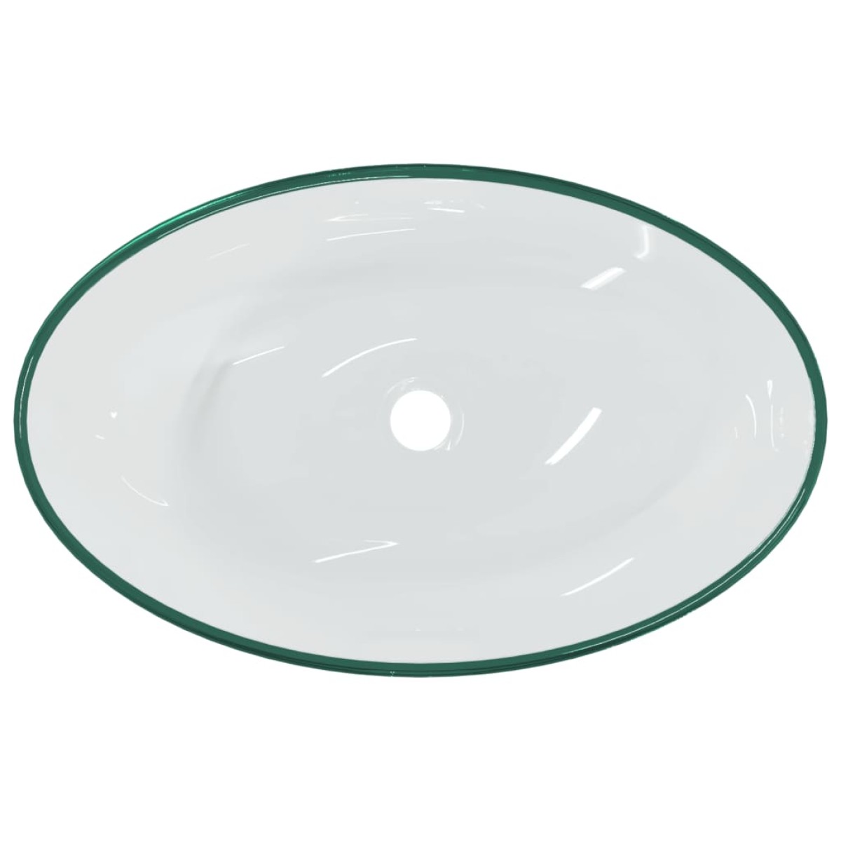 vidaXL Νιπτήρας Διάφανος 54,5 x 35 x 15,5 εκ. από Ψημένο Γυαλί