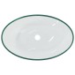 vidaXL Νιπτήρας Διάφανος 54,5 x 35 x 15,5 εκ. από Ψημένο Γυαλί