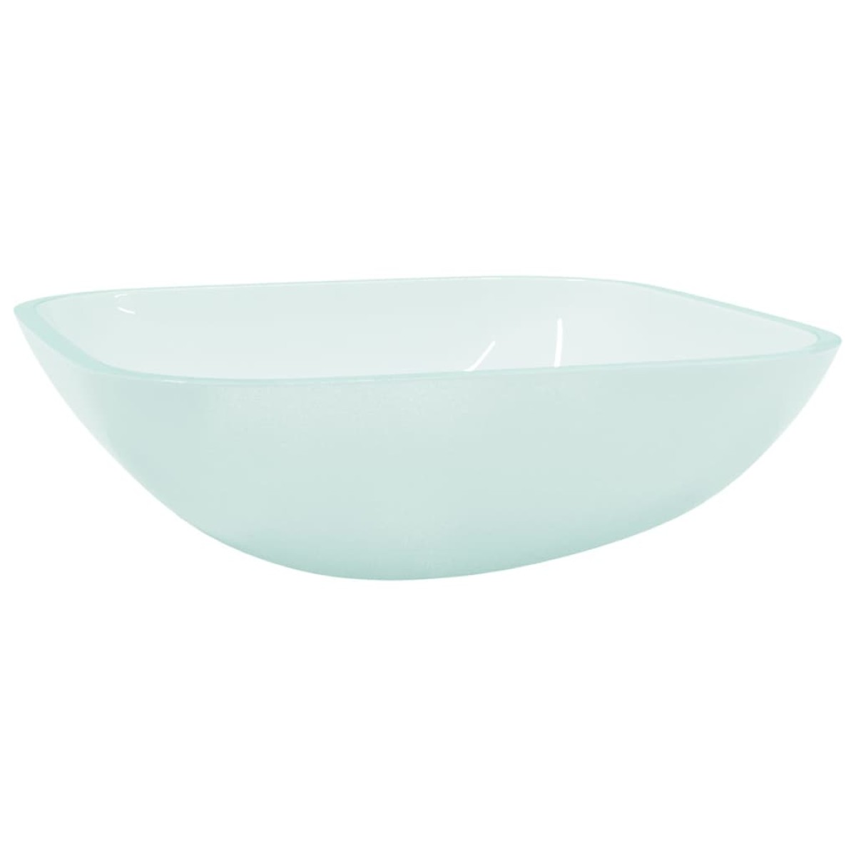 vidaXL Νιπτήρας με Σχέδιο Αμμοβολής 42 x 42 x 14 εκ. Γυάλινος