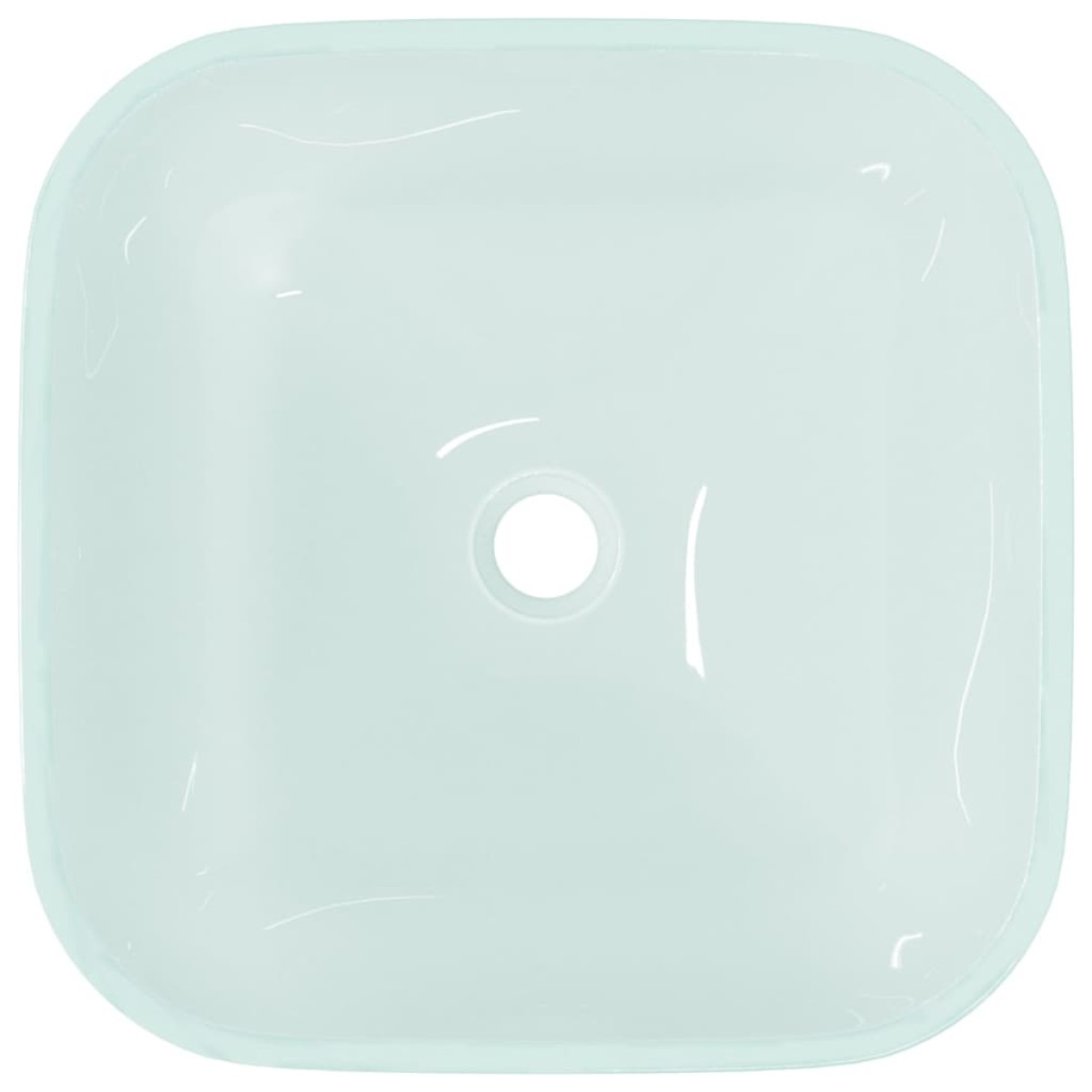 vidaXL Νιπτήρας με Σχέδιο Αμμοβολής 42 x 42 x 14 εκ. Γυάλινος