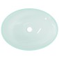 vidaXL Νιπτήρας με Σχέδιο Αμμοβολής 50 x 37 x 14 εκ. Γυάλινος