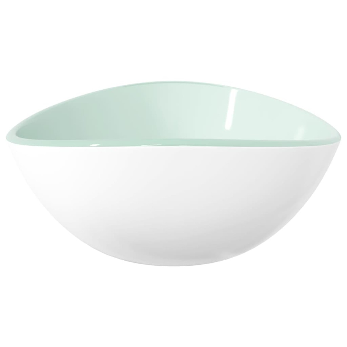 vidaXL Νιπτήρας Λευκός 54,5 x 35 x 15,5 εκ. από Ψημένο Γυαλί