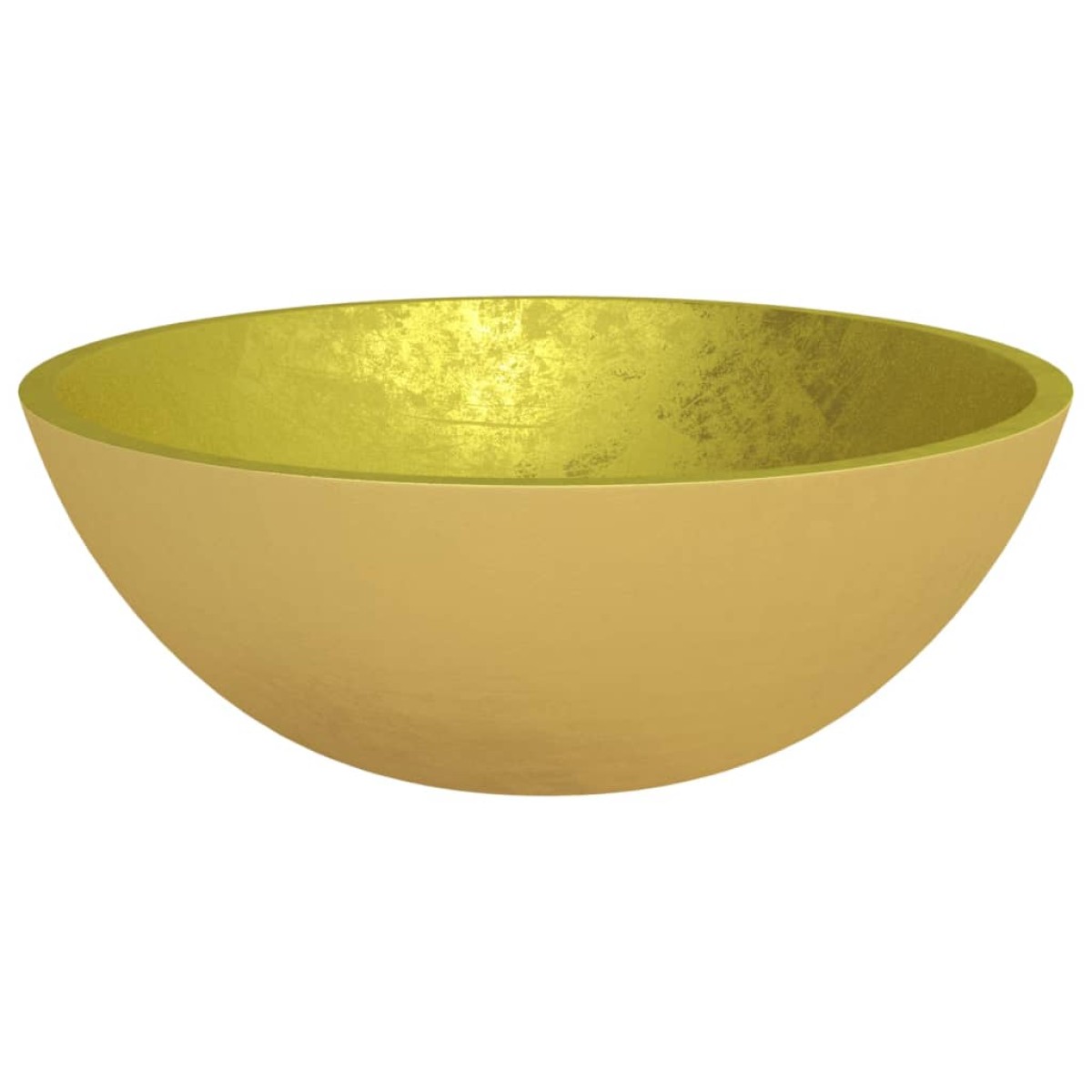 vidaXL Νιπτήρας Χρυσός 50 x 37 x 14 εκ. Γυάλινος