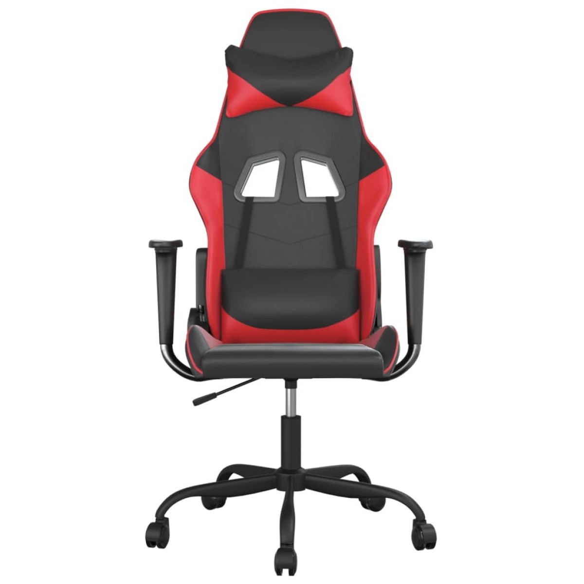 vidaXL Καρέκλα Gaming Μασάζ Μαύρο/Κόκκινο από Συνθετικό Δέρμα