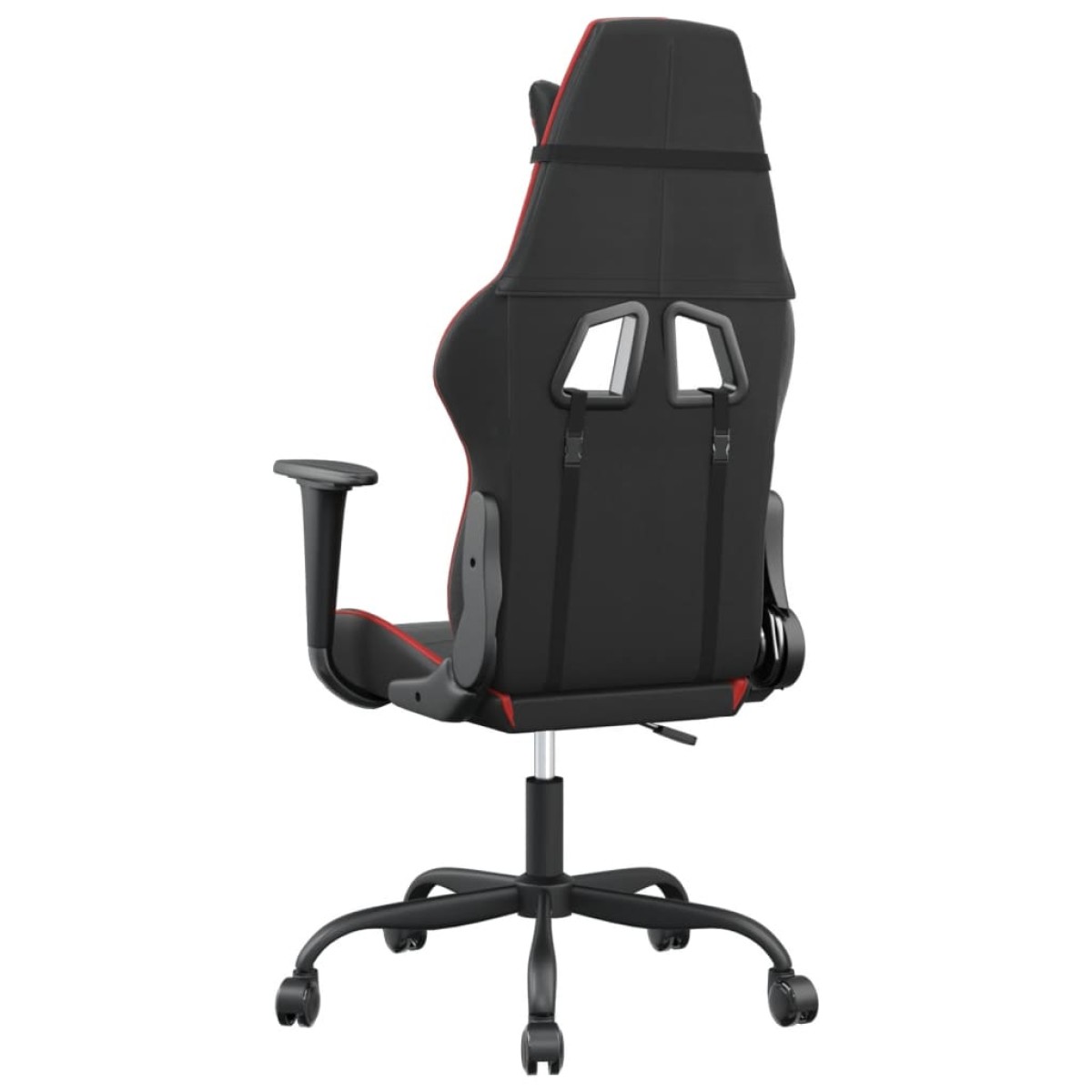 vidaXL Καρέκλα Gaming Μασάζ Μαύρο/Κόκκινο από Συνθετικό Δέρμα