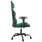 vidaXL Καρέκλα Gaming Μασάζ Μαύρο/Πράσινο από Συνθετικό Δέρμα