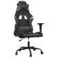 vidaXL Καρέκλα Gaming Μασάζ Μαύρο/Παραλλαγή από Συνθετικό Δέρμα