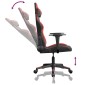 vidaXL Καρέκλα Gaming Μασάζ Μαύρο/Κόκκινο από Συνθετικό Δέρμα
