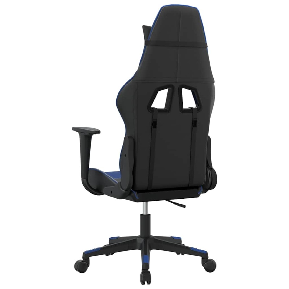 vidaXL Καρέκλα Gaming Μασάζ Μαύρο/Μπλε από Συνθετικό Δέρμα