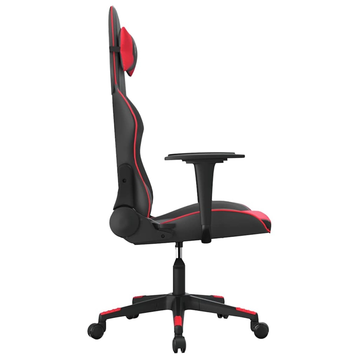vidaXL Καρέκλα Gaming Μασάζ Μαύρο/Κόκκινο από Συνθετικό Δέρμα