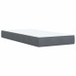 vidaXL Κρεβάτι box spring με στρώμα Σκούρο Γκρι 90 x 200 cm Βελούδο
