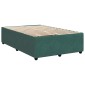 vidaXL Κρεβάτι box spring με στρώμα Σκούρο Πράσινο 120 x 190 cm
