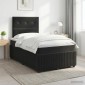 vidaXL Κρεβάτι box spring με στρώμα Μαύρο 120 x 190 cm Βελούδο