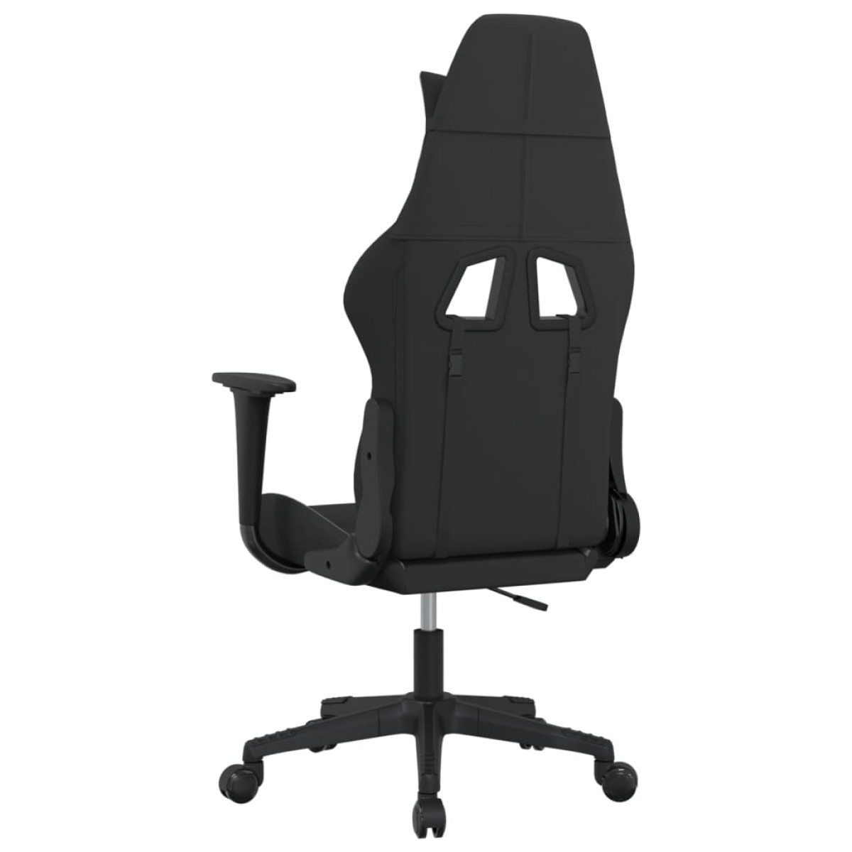vidaXL Καρέκλα Μασάζ Gaming Μαύρο και Ανοιχτό Γκρι Υφασμάτινη