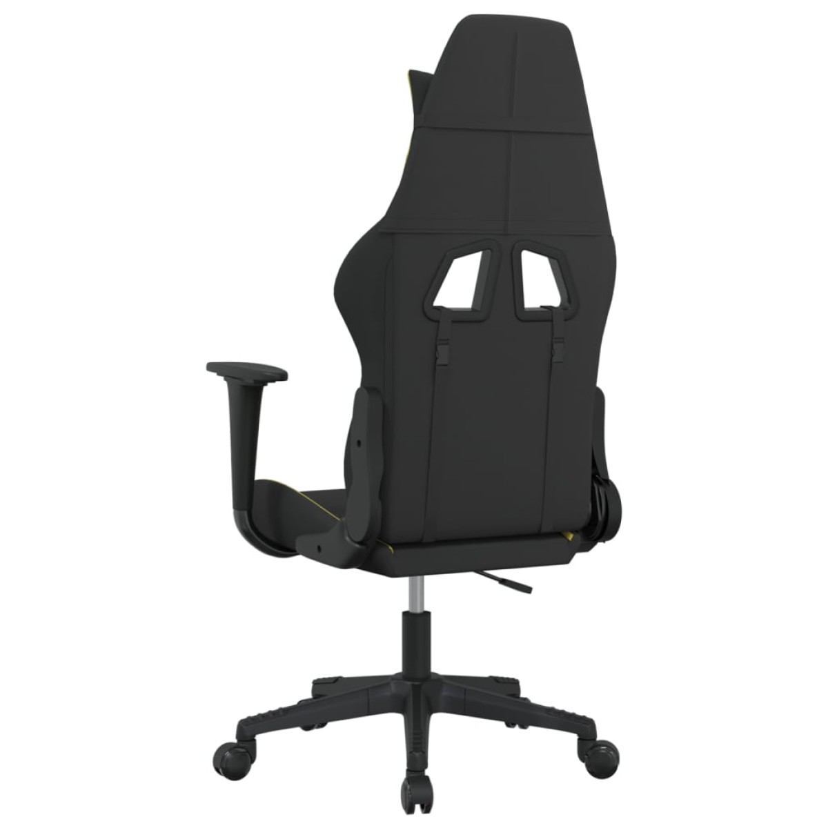 vidaXL Καρέκλα Μασάζ Gaming Μαύρο και Αν. Πράσινο Υφασμάτινη