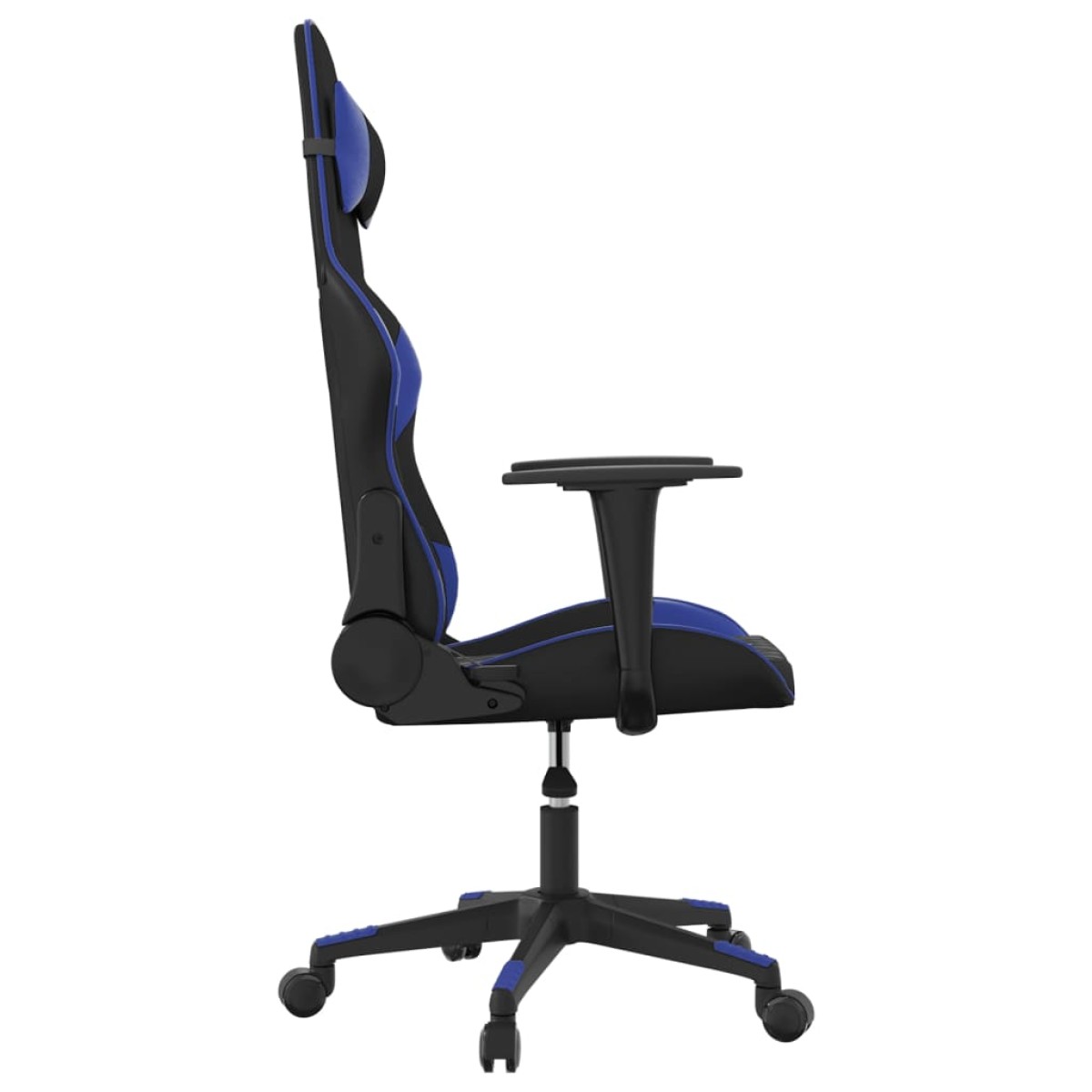 vidaXL Καρέκλα Gaming Μασάζ Μαύρο/Μπλε από Συνθετικό Δέρμα