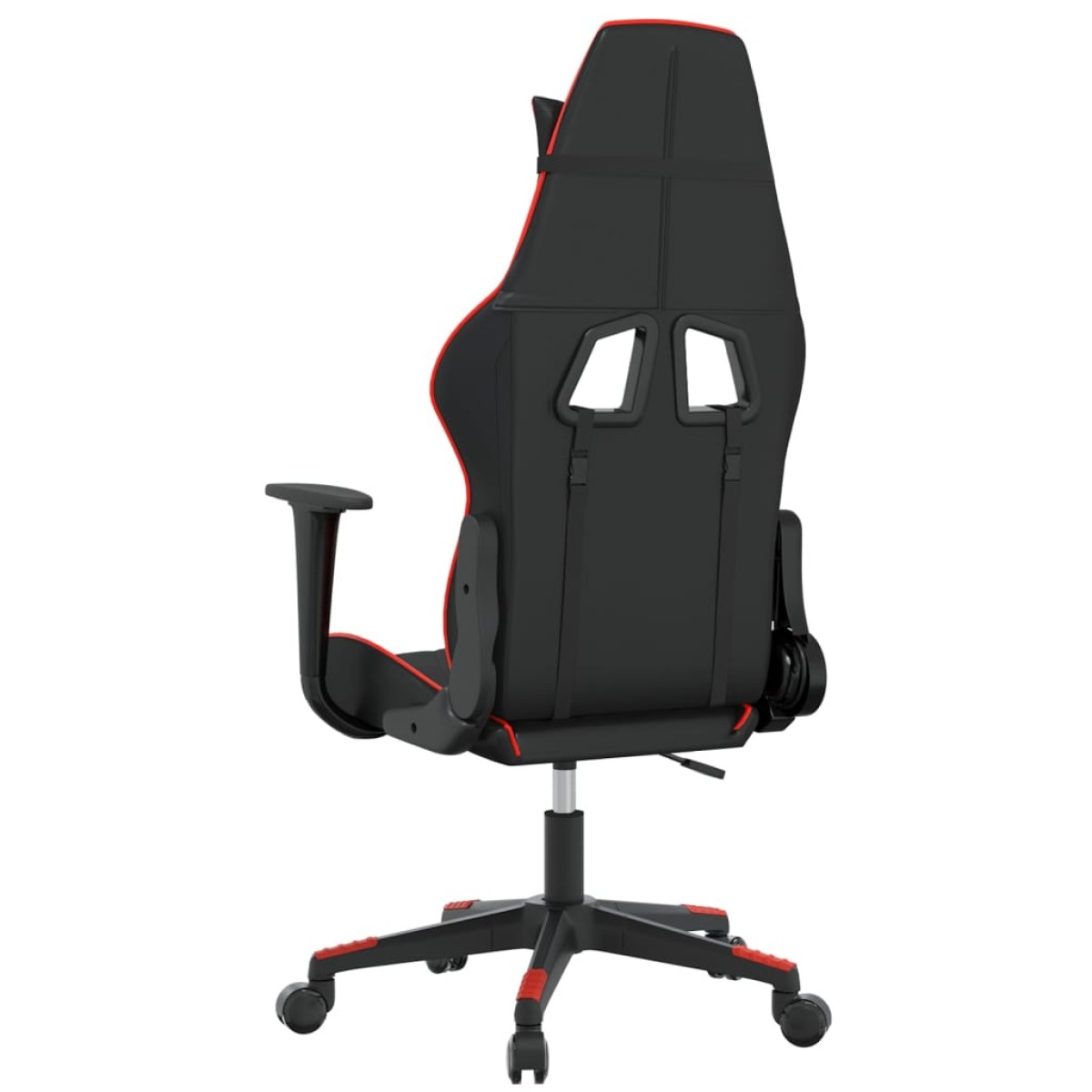 vidaXL Καρέκλα Gaming Μασάζ Μαύρο/Κόκκινο από Συνθετικό Δέρμα