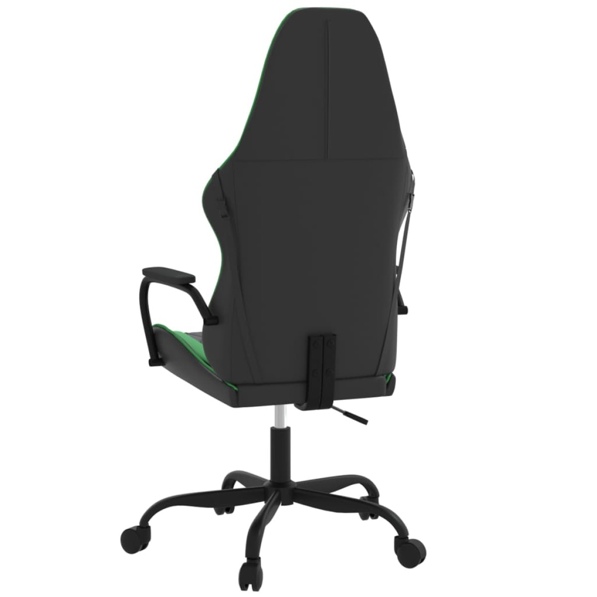 vidaXL Καρέκλα Gaming Μασάζ Μαύρο/Πράσινο από Συνθετικό Δέρμα