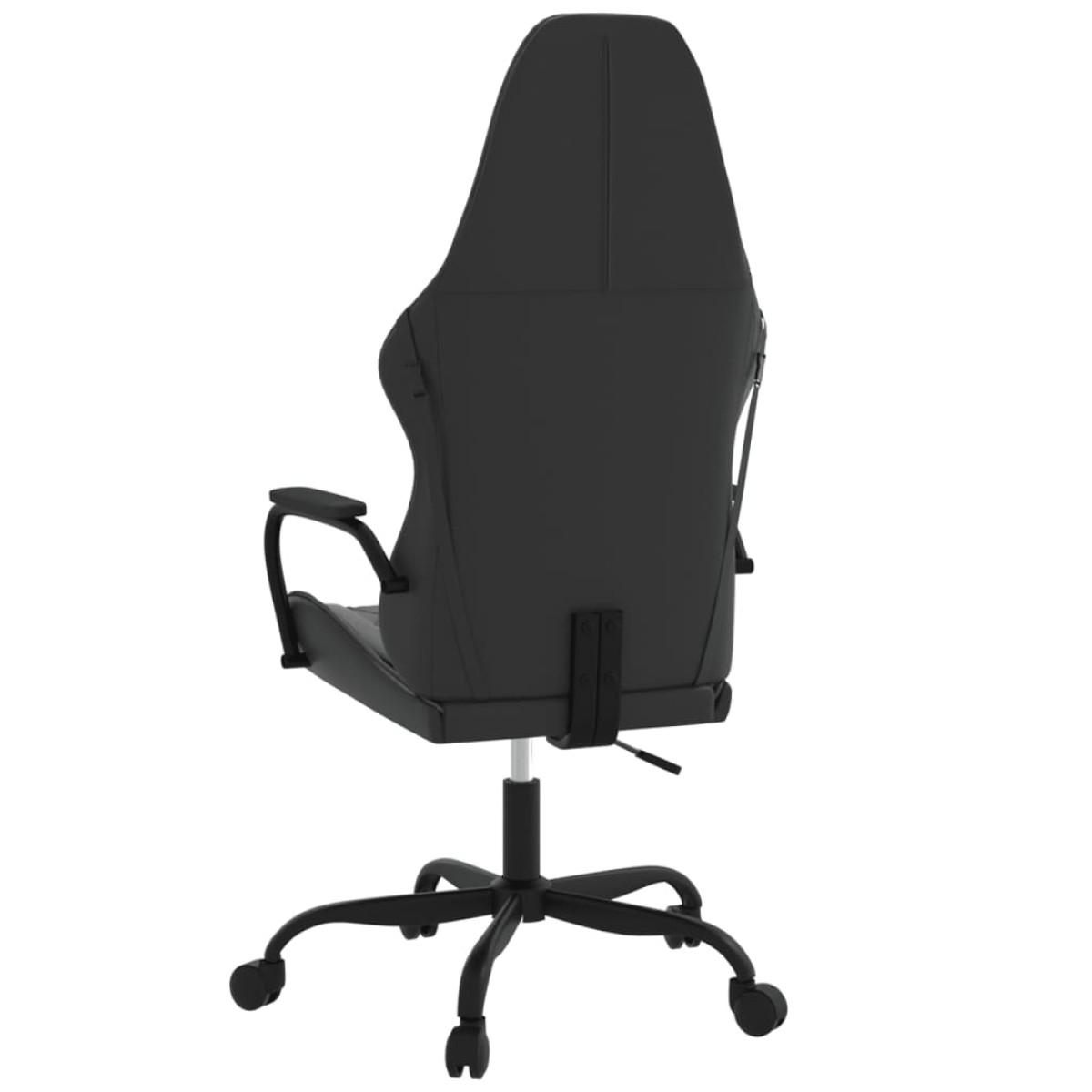vidaXL Καρέκλα Gaming Μασάζ Μαύρο/Γκρι από Συνθετικό Δέρμα