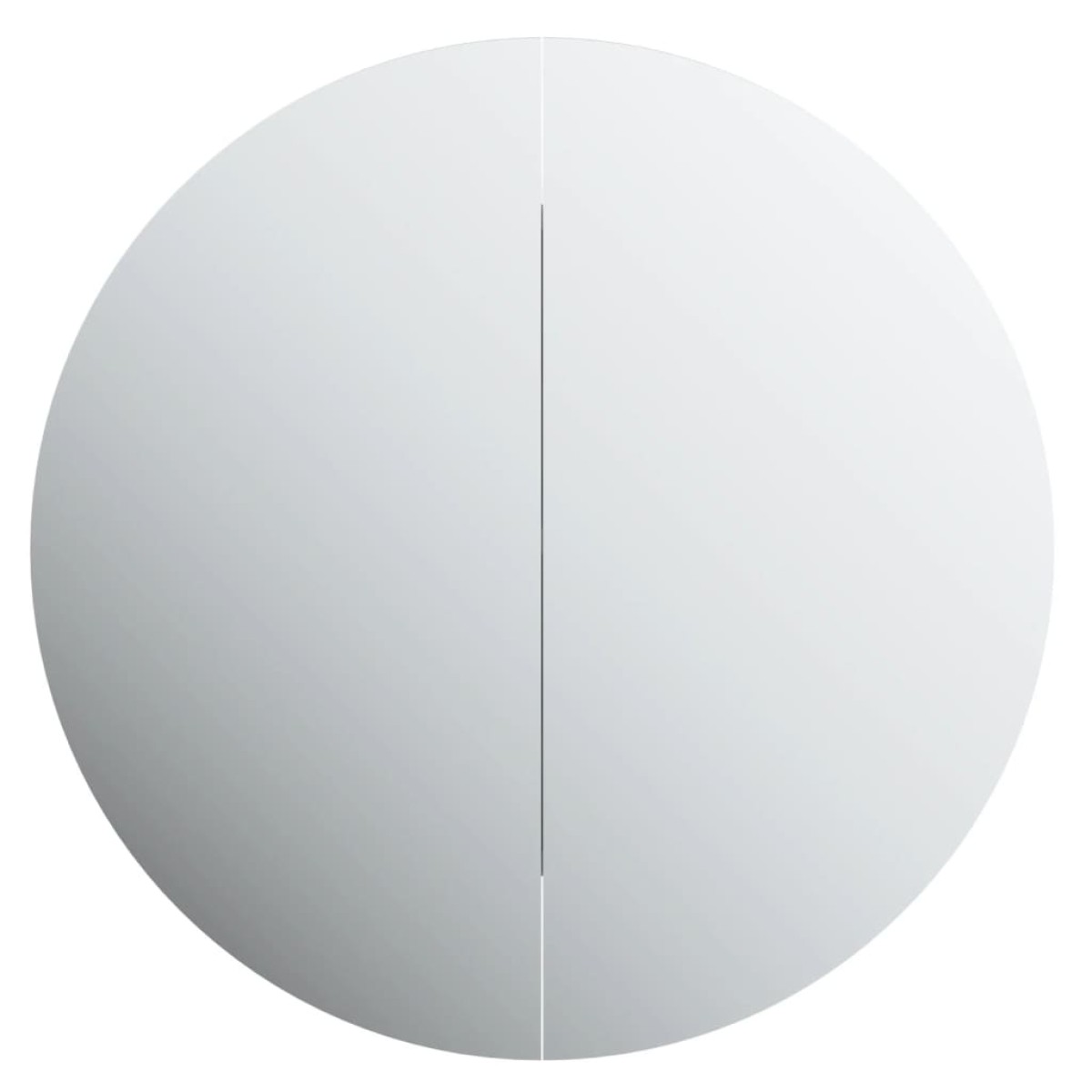 vidaXL Ντουλάπι Μπάνιου με Στρογγυλό Καθρέφτη&LED Λευκό 54x54x17,5 εκ.